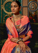 Load image into Gallery viewer, Blue &amp; Pink Zari Woven Silk Saree with Tassels on Pallu Clothsvilla