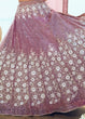 Load image into Gallery viewer, Lilac Soft Net Designer Lehenga Choli with overall Sequins and Thread work Clothsvilla