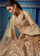 Load image into Gallery viewer, Golden Designer Soft Net Lehenga Choli with Ruffles and Sequin work Clothsvilla