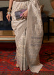 Load image into Gallery viewer, Light Beige Brown Kashmiri Woven Cotton Silk Saree Clothsvilla