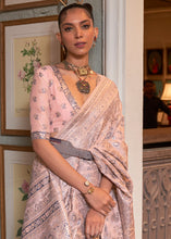 Load image into Gallery viewer, Valentine Pink Kashmiri Woven Cotton Silk Saree Clothsvilla