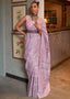 Lavender Purple Kashmiri Woven Cotton Silk Saree Clothsvilla