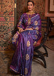 Load image into Gallery viewer, Grape Purple Copper Zari Woven Satin Silk Saree Clothsvilla