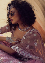 Load image into Gallery viewer, Lilac Soft Net Designer Lehenga Choli with overall Sequins and Thread work Clothsvilla