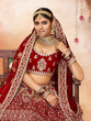 Load image into Gallery viewer, Maroon Embroidered Velvet Semi Stitched Lehenga With Unstitched Blouse Clothsvilla
