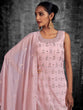Load image into Gallery viewer, Pink Embroidered Georgette Partywear Stitched Kurta Set Clothsvilla
