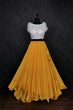 Load image into Gallery viewer, Party Wear Yellow Color Sleeveless Lehenga With Blouse