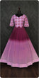 Load image into Gallery viewer, Georgette Wine Colo Lovely Pattern Long Gown
