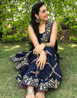 Kasab Silk Saree with Beautiful Embroidery Jaipuri with Ceramic Pearl and Silk Blouse for Wedding ClothsVilla