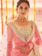 Load image into Gallery viewer, Green Embroidered Georgette Semi Stitched Lehenga With Unstitched Blouse Clothsvilla