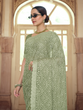 Load image into Gallery viewer, Green Chiffon Saree With Unstitched Blouse Clothsvilla