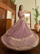 Load image into Gallery viewer, Lilac Georgette Semi Stitched Lehenga With Unstitched Blouse Clothsvilla