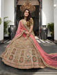 Load image into Gallery viewer, Olive Green Velvet Semi Stitched Lehenga With Unstitched Blouse Clothsvilla
