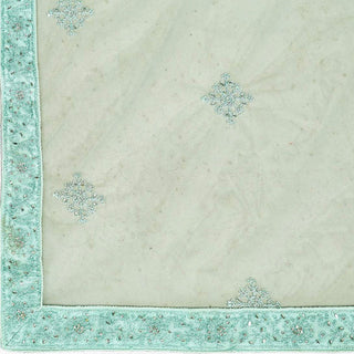 Summer Green Soft Net Embroidery and Zaken Work Lehenga choli ClothsVilla
