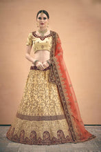 Load image into Gallery viewer, Sensational beige Colored Lehenga Choli With zari &amp; Stone Work Clothsvilla