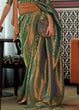 Load image into Gallery viewer, Viridian Green Two Tone Handloom Weaving Banarasi Silk Saree Clothsvilla