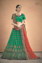 Load image into Gallery viewer, Gorgeous Green Colored Lehenga Choli With Dupatta For Party Wear Clothsvilla