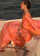 Load image into Gallery viewer, Orange &amp; Pink Two Tone Designer Satin Silk Saree Clothsvilla