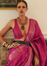 Load image into Gallery viewer, Magenta Pink Two Tone Handloom Weaving Organza Silk Saree : Top Pick Clothsvilla