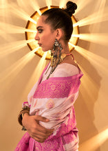 Load image into Gallery viewer, Shades Of Pink Handloom Woven Banarasi Silk Saree Clothsvilla