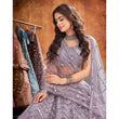 Load image into Gallery viewer, Grey Thread and Sequence work Lehenga choli ClothsVilla