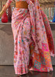 Load image into Gallery viewer, Flamingo Pink Jamawar Woven Cotton Silk Saree Clothsvilla