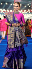 Load image into Gallery viewer, Roopal Shah in Suhasini Soft Silk Woven Saree Violet Clothsvilla