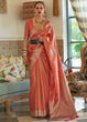 Load image into Gallery viewer, Shades Of Red Woven Satin Tissue Silk Saree Clothsvilla