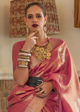 Load image into Gallery viewer, Shades Of Pink Woven Satin Tissue Silk Saree Clothsvilla