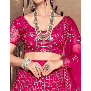 Rani Thread and Sequence work Lehenga choli ClothsVilla