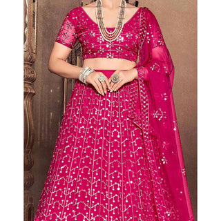 Rani Thread and Sequence work Lehenga choli ClothsVilla