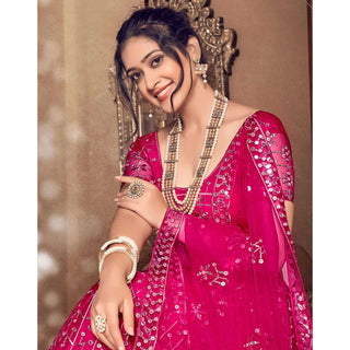 Rani Thread and Sequence work Lehenga choli ClothsVilla