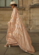Load image into Gallery viewer, Beige Brown Zari Handloom Woven Organza Silk Saree Clothsvilla