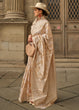 Load image into Gallery viewer, Beige Brown Zari Handloom Woven Organza Silk Saree Clothsvilla