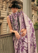 Load image into Gallery viewer, Midnight Purple Zari Handloom Woven Organza Silk Saree Clothsvilla