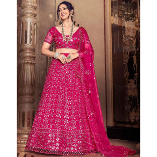 Rani Thread and Sequence work Lehenga choli ClothsVilla