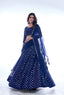 Navy Blue Color Thread Work With Georgette Lehenga Choli |Wedding Wear Clothsvilla