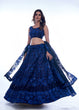 Load image into Gallery viewer, Navy Blue Color Thread Work With Georgette Lehenga Choli |Wedding Wear Clothsvilla