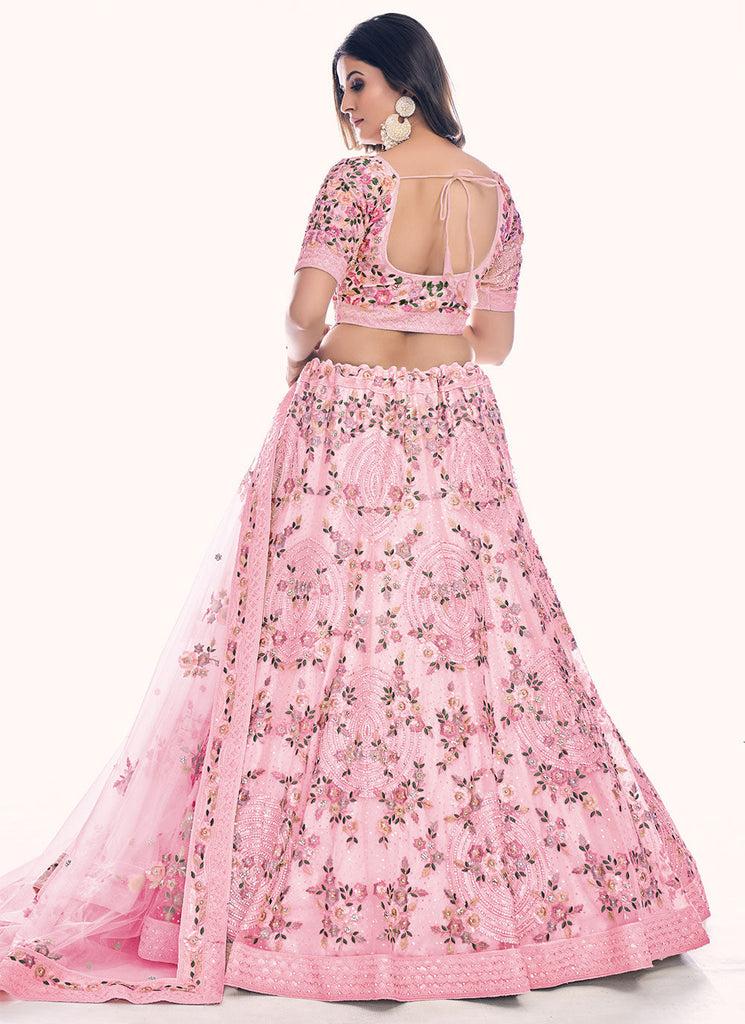 Net Lehenga Choli Clothsvilla