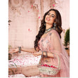 Load image into Gallery viewer, Light Peach Foil Mirror and Thread Work Lehenga choli ClothsVilla