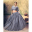 Jet Grey Georgette Fabrics Lehenga choli ClothsVilla