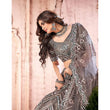 Load image into Gallery viewer, Grey heavy Foil Mirror and Thread Work Lehenga choli ClothsVilla