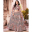 Dark Peach Foil Mirror and Thread Work Lehenga choli ClothsVilla