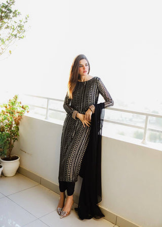 Wedding Wear Black Color Sequence Work Salwar Suit Clothsvilla
