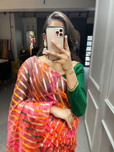 Load image into Gallery viewer, Pink Color Zari Weaving Work Organza Saree Clothsvilla