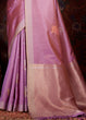 Load image into Gallery viewer, Lilac Violet Zari Woven Banarasi Silk Saree Clothsvilla