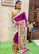 Load image into Gallery viewer, Magenta Purple Zari Woven Paithani Silk Saree Clothsvilla