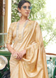 Load image into Gallery viewer, Golden Zari Butta Banarasi-Chanderi Fusion Silk Saree Clothsvilla