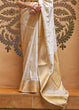 Load image into Gallery viewer, Daisy White Woven Kanjivaram Silk Saree : Top Pick Clothsvilla
