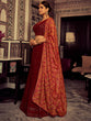 Load image into Gallery viewer, Stylish Maroon Embroidered Georgette Semi Stitched Lehenga With Blouse Piece Clothsvilla